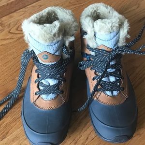 Merrell waterproof high rise hiking shoes